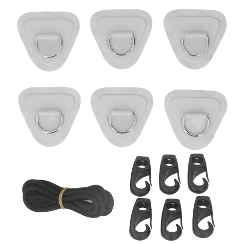 6-teiliges PVC-D-Ring-Patch-Set, elastisches