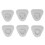 6-teiliges PVC-D-Ring-Patch-Set, elastisches 3