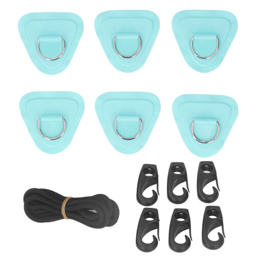 6-teiliges PVC-D-Ring-Patch-Set, elastisches