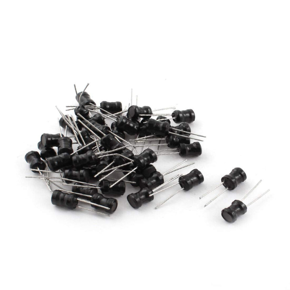 50Pcs 30Mh 30Ma 6X8mm 10% Tolerance Shielded Radial Lead Inductor Black 9119770201553