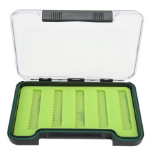 Caja de aparejos para pescadores, organizador de señuelos de pesca con inserciones de silicona impermeables de gran capacidad.