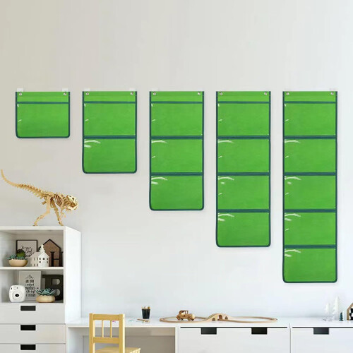 Hanging Wall Folder Practical Hanging Bag for Classroom Cards Drawing Pictures Class Demonstrations 1