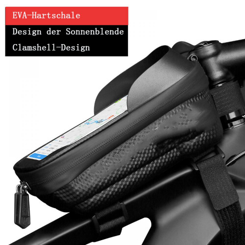 Pedale com estilo: Bolsa impermeável para celular com tela sensível ao toque, perfeita para smartphones de até 6,9 polegadas, elevando suas 1