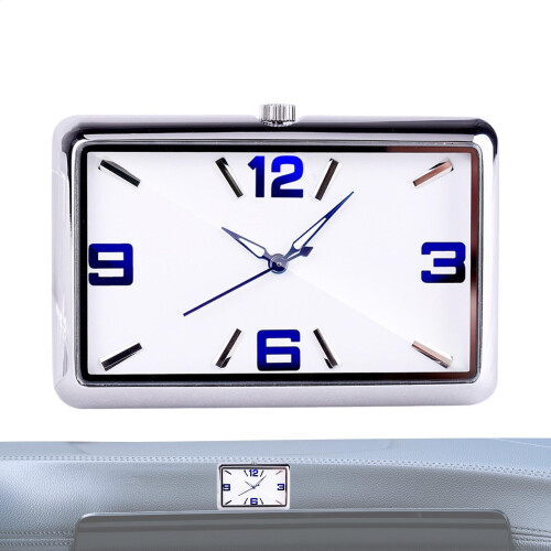Stylish Car Dashboard Clock with Accurate Time Display, Waterproof Design, Stainless Steel Shell
