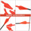 20 x 8 mm interchangeable inserts for waves, hunting, shooting, plastic archery tail 5