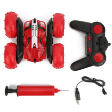 Auto telecomandata per bambini, auto acrobatica a doppia faccia con fari a LED, giocattolo elettrico con rotazioni a 360 gradi, veicolo RC