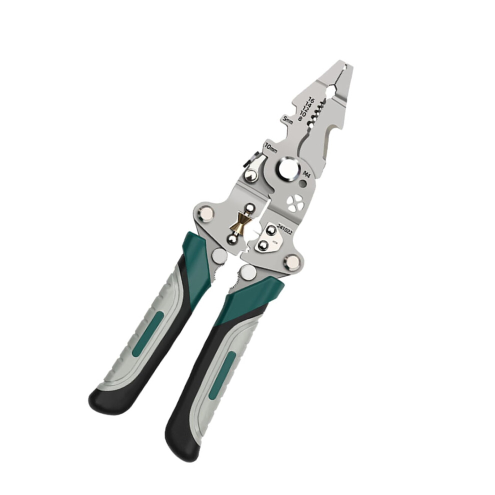 Wire Stripper And Crimper Tool Foldable Portable Electrician Tool For Electrical Cable Needs, Multifunction, Compact 9001264361648