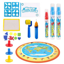 Water Drawing Mat, Art Toy for Painting Designing Without Mess Educational Toy, Writing Activity, 80x80 cm, Reusable Canvas