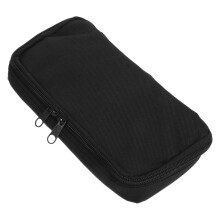 Calculator Pouch Storage Pen Case Practical Pencil Case Large Pencil Case ThreeLayer Pencil Case Daily Pencil Case Black Nylon