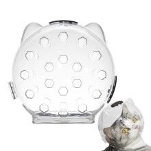 Cat Muzzle, Cat Ears, Cat Restraint Nail Cutting, Cat Recovery Helmet, Bubble Muzzle, Cat Grooming Accessories for Cats, Bathing and Shaving