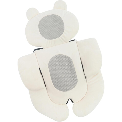 Newborn Cushion for Strollers Carriers  Elasticity Shockproof Padding Secure Grip Bottom Beige 1