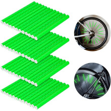 Strisce riflettenti per il ciclismo notturno, visibilità migliorata, materiali leggeri per pedalate fluide, facile montaggio, sistema a scatto per