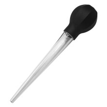 Turkey Baster Oil Suction Pipe With Rubber Head Pump For Cooking And Transferring Liquids Black