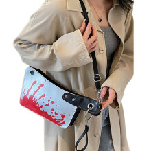 Lovely Knife Shape Purse Cute Single-Shoulder Bag Small-Silver