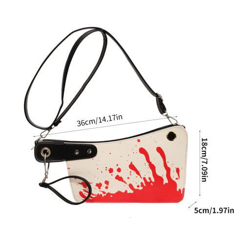 Lovely Knife Shape Purse Cute Single-Shoulder Bag Small-Silver 1