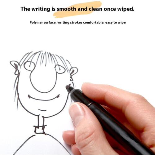Whiteboard stickers, dry erasable, no ghosting, for school, office, kitchen (0.6x2m) 2