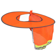 Sonnenschutz-Zubehör für Schutzhelme für Outdoor-Arbeiter, atmungsaktiver Nackenschutz aus schnelltrocknendem Eisseidengewebe, breite Krempe, hohe