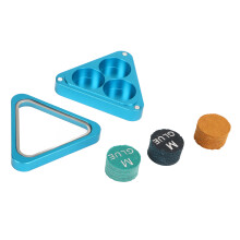 Équipement de billard, 3 triangles robustes, accessoire de billard garantissant un jeu précis et régulier.