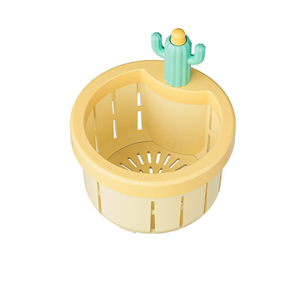 Kitchen Sink Drain Strainer Selfcleaning Yellow Automatic Dumping Basket Waste Collector Filter 9001264363499