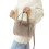 Elegant and Versatile Shoulder Bag Plush Handbag Perfect-Camel 1