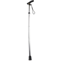 Sammenklappelig stok, ergonomisk aluminiumslegering til mænd og kvinder, bærbar og justerbar højde, understøtter op til 100 kg belastning