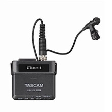 Tascam DR-10L Pro Micro Portable Audio Recorder with Lavalier Microphone (Black)
