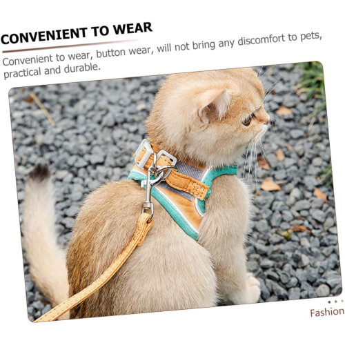 Adjustable Reflective Cat Harness with Leash, Lightweight EscapeProof for Outdoor Use 1