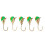 Πλάνοι πάγου Tungsten Ice Jigs, εξαιρετικά ευαίσθητα, με λάμψη, σε σχήμα δάκρυ, ευαίσθητο 1