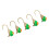 Πλάνοι πάγου Tungsten Ice Jigs, εξαιρετικά ευαίσθητα, με λάμψη, σε σχήμα δάκρυ, ευαίσθητο 4
