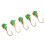 Πλάνοι πάγου Tungsten Ice Jigs, εξαιρετικά ευαίσθητα, με λάμψη, σε σχήμα δάκρυ, ευαίσθητο 3