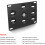 Car Front License Plate Mount Frame Bracket Aluminum License Plate Relocator Tow Hook 4