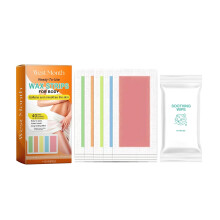 Wax strips for hair removal under the arms, on the legs, and all over the body, gentle and nonirritating, for smooth skin (1PCS).