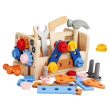 1 Set Kids Toy Tool Kit with Portable Toolbox for Creative Role Play and Early Learning Educational Toys for Boys with Realistic Tools