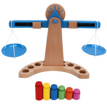 Holzwaage-Spielzeugset, pädagogisches