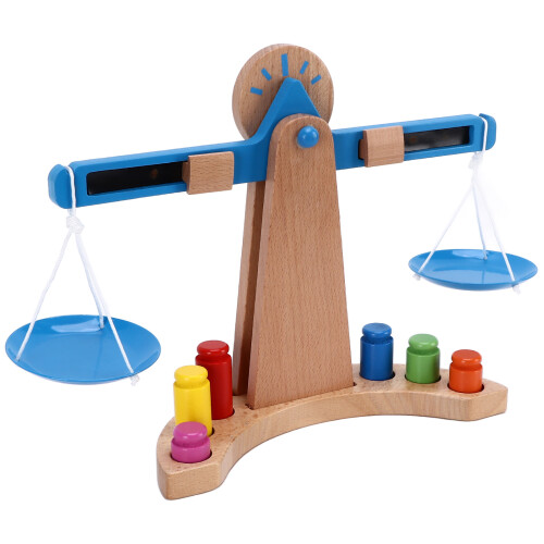 Holzwaage-Spielzeugset, pädagogisches 1