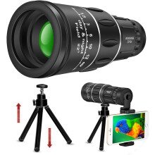 Télescope monoculaire HD avec vision claire, conception étanche et antibuée pour les aventuriers, technologie de double mise au point, compact et