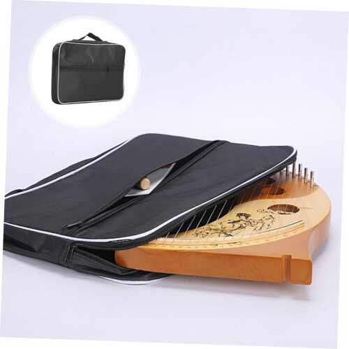 Bag Handheld Lightweight Polyester Storage Pouch With Extra Pocket For Tuning Clips, Compatible With Tone Lyres 1