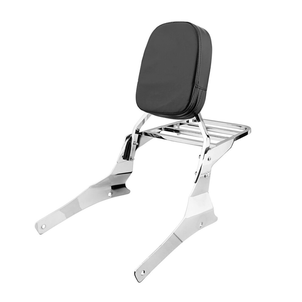 Motorcycle Passenger Backrest With Luggage Rack Chrome For Suzuki Vl800 Vl400 C50 20052014 9323874509051
