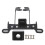 Motorcycle Tail Light Holder Adjustable License Plate Tail Lamp Holder Rear Bracket 1720 1