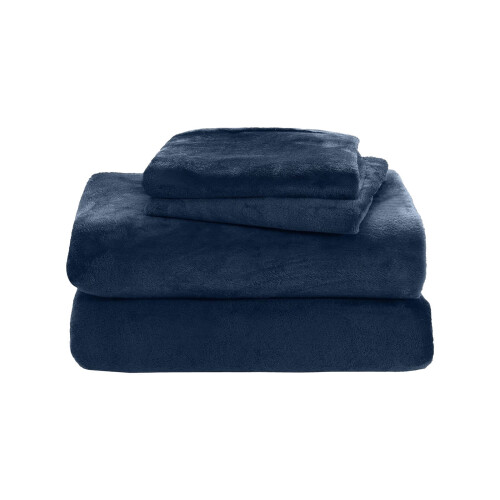 Μαλακά βελούδινα σεντόνια fleece Queen size, σετ κλινοσκεπασμάτων Super Lush Polar Fleece με σχέδιο