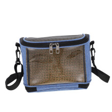 Parrot Bag, Clear Transport Box for Pets, Travel Carrier for Birds, Blue