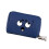 Aesthetic Smile Patterned Nylon Toiletry Bag with Large-Blue 1