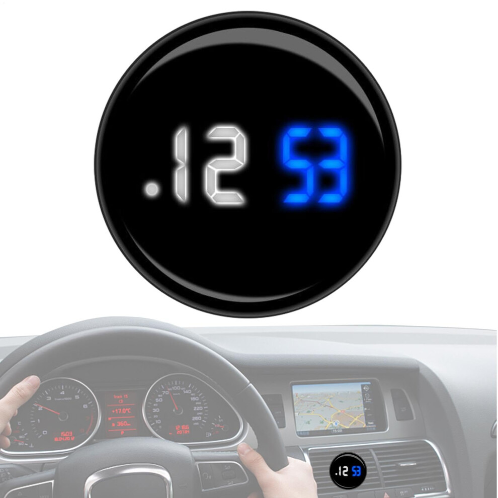 Car Dashboard Clock With Led Display, Touch Screen Control, Waterproof Digital Clock For Car Air Vent Light 9323874508788