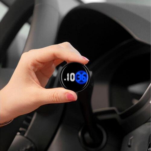 Car Dashboard Clock with LED Display, Touch Screen Control, Waterproof Digital Clock for Car Air Vent 1
