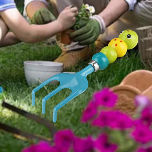 Small garden rake for children, animalshaped handle, practical, nonslip. 2