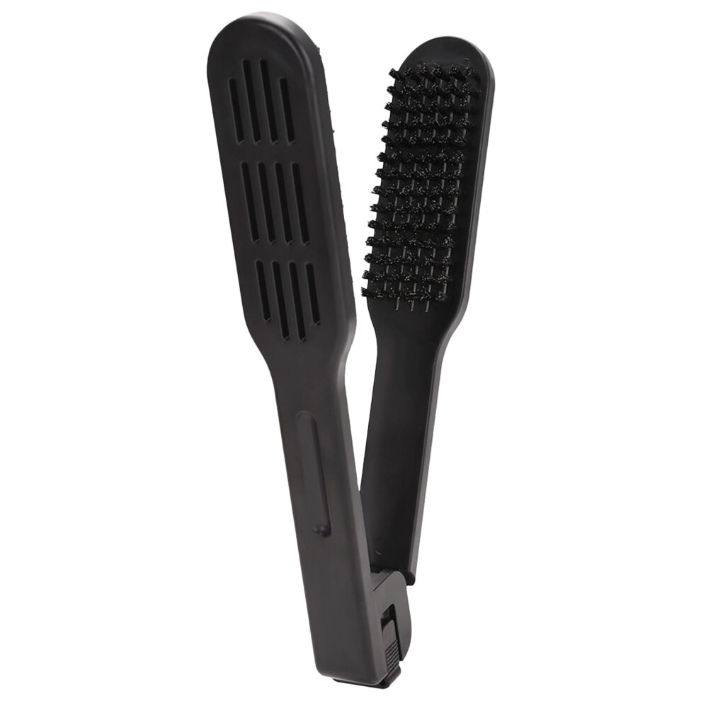 Boar Bristle Hair Brush DoubleSided for Frizz Control and Smoothing with Ergonomic Grip Handle