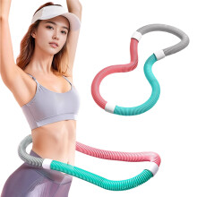 Weighted Fitness Hoop Waist Friendly Design Foldable Indoor Outdoor PVC Hula Hoop Style B For Men Women Kids