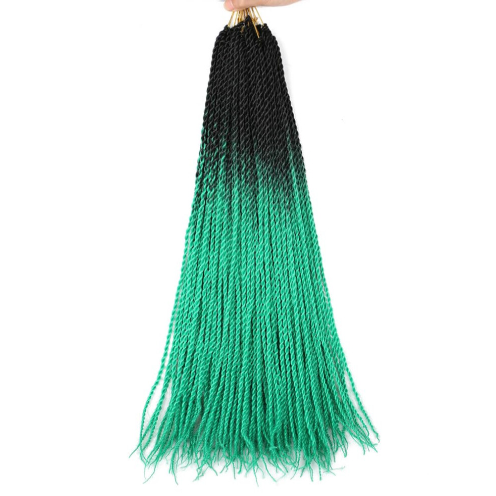 Unisex 24Inch Ombre Box Braids Crochet Hair Long Prelooped Synthetic Braiding Extensions For Women And Girls Ref: 4813