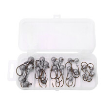 Swimbait-Jig-Haken für Süßwasser- und Salzwasserangeln, sicherer Köderhalter, robuste Hakenösen, vielseitige Jigköpfe mit Angelbox für Forellen
