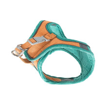 1 Set Adjustable and Reflective Cat Harness with Leash, Made of Soft Suede Material for Outdoor Activities, SpaceSaving for Pet Cats
